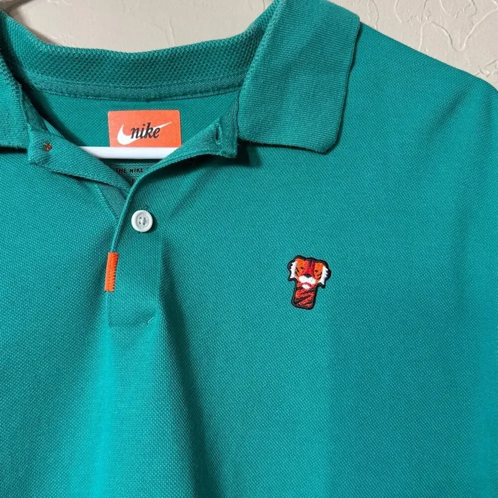 Nike Golf Tiger Woods Frank Polo Masters Green 2020 size large.